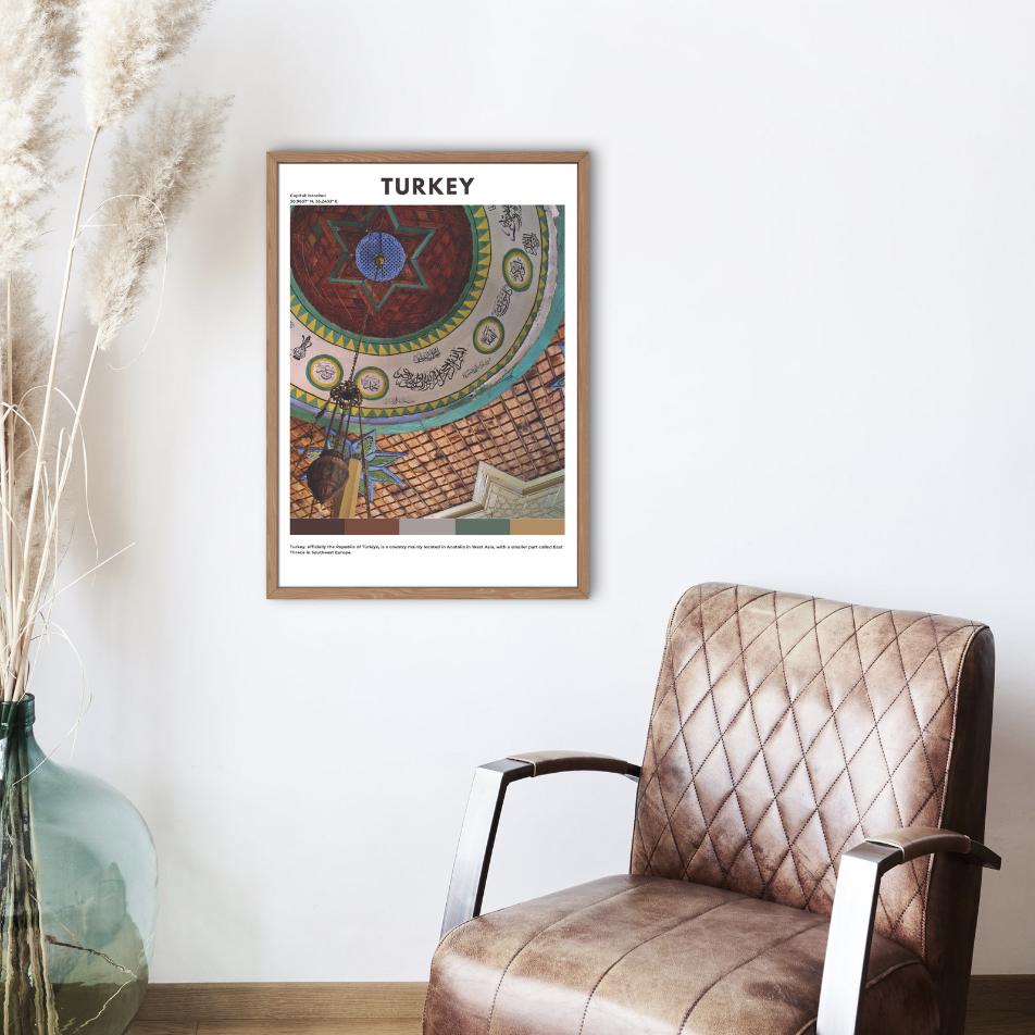 Destination Poster Rolled Posters, Travel Print Turkey Photography, Wall Art Decor, Gift Idea, Home Office Decor