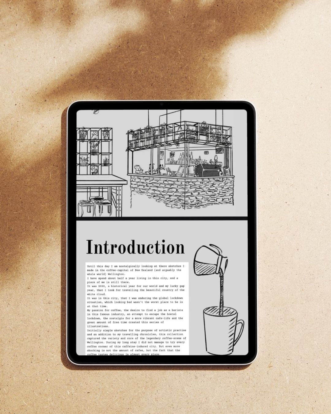 Ebook: Wellingtons Coffeeshops - 24 Illustrations with Impressions from the Capital of New Zealand