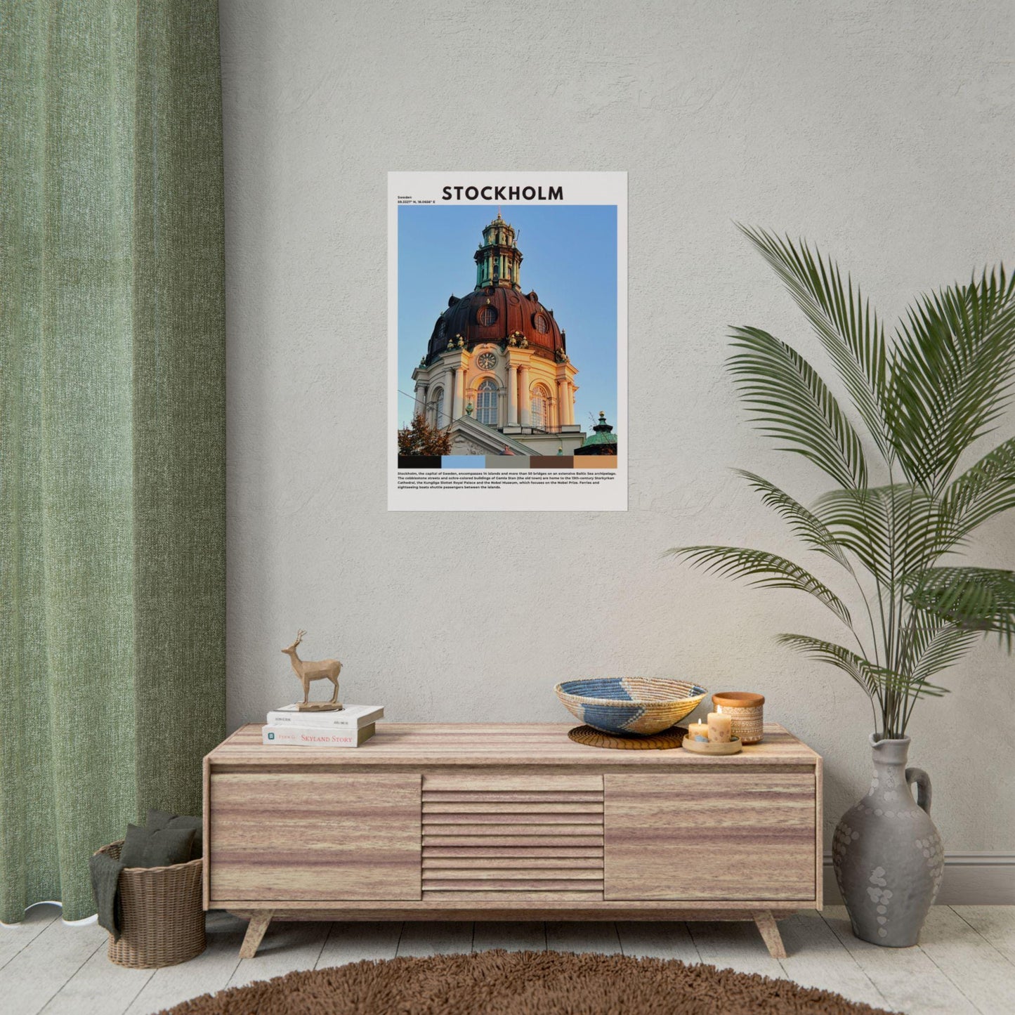 Stockholm Travel Poster | Swedish Capital Wall Art Print & Home Decor - Volyart