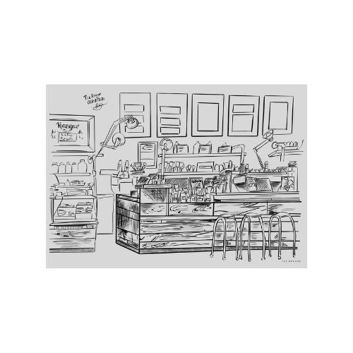 Wellington Coffeeshop Infinity Calendar - Hand-Drawn Digital Planner