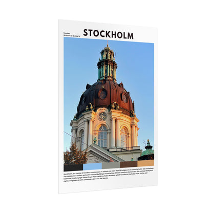 Stockholm Travel Poster | Swedish Capital Wall Art Print & Home Decor - Volyart