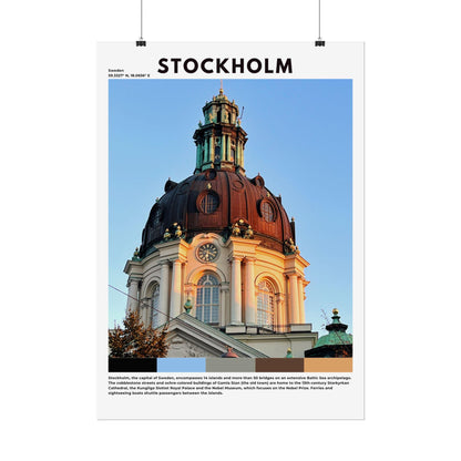 Stockholm Travel Poster | Swedish Capital Wall Art Print & Home Decor - Volyart
