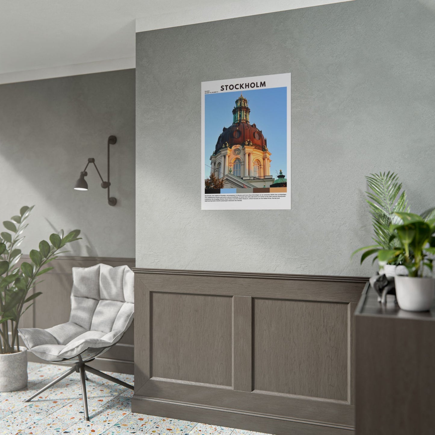 Stockholm Travel Poster | Swedish Capital Wall Art Print & Home Decor - Volyart
