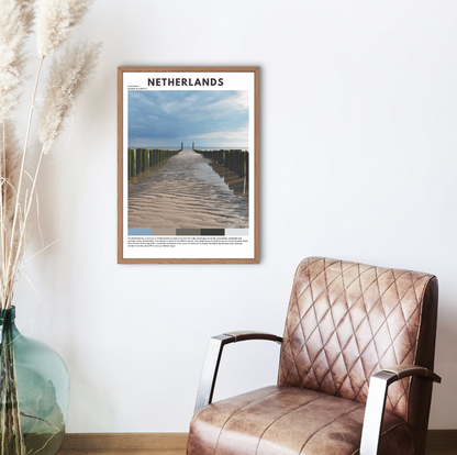 Netherlands Travel Poster | Dutch Landscape Wall Art Print & Home Decor - Volyart