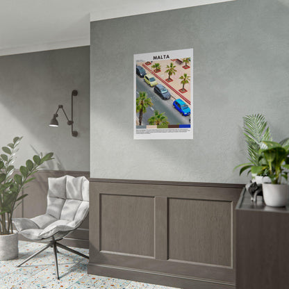 Malta Travel Poster | Mediterranean Island Wall Art Print & Home Decor - Volyart