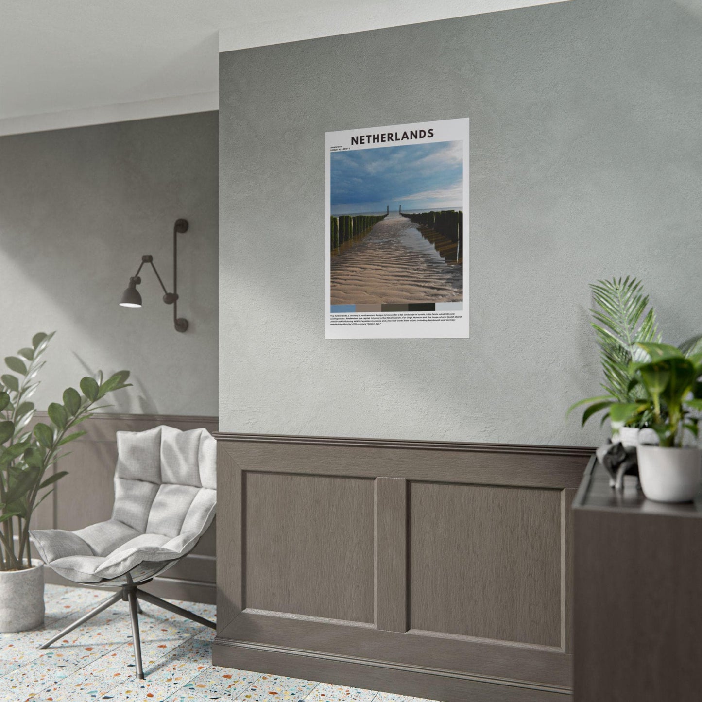 Netherlands Travel Poster | Dutch Landscape Wall Art Print & Home Decor - Volyart